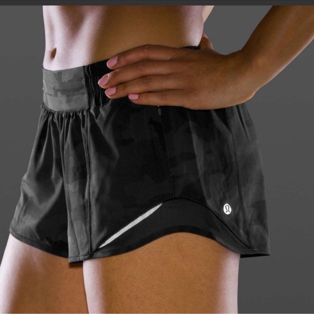 Lululemon Hotty Hot Camo Black Shorts